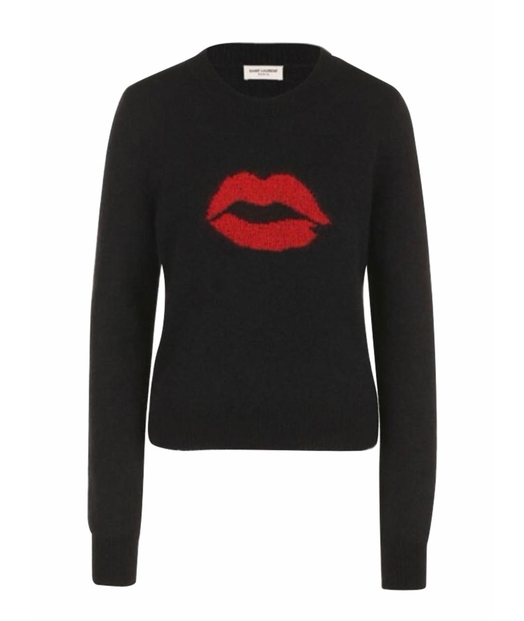 SAINT LAURENT Черный шерстяной джемпер / свитер, фото 7