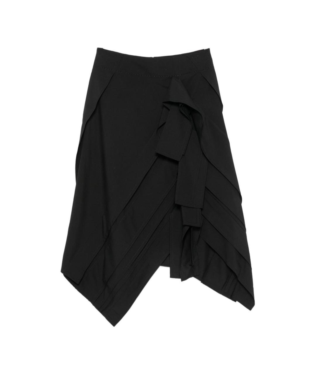 BOTTEGA VENETA Черная юбка миди, фото 1