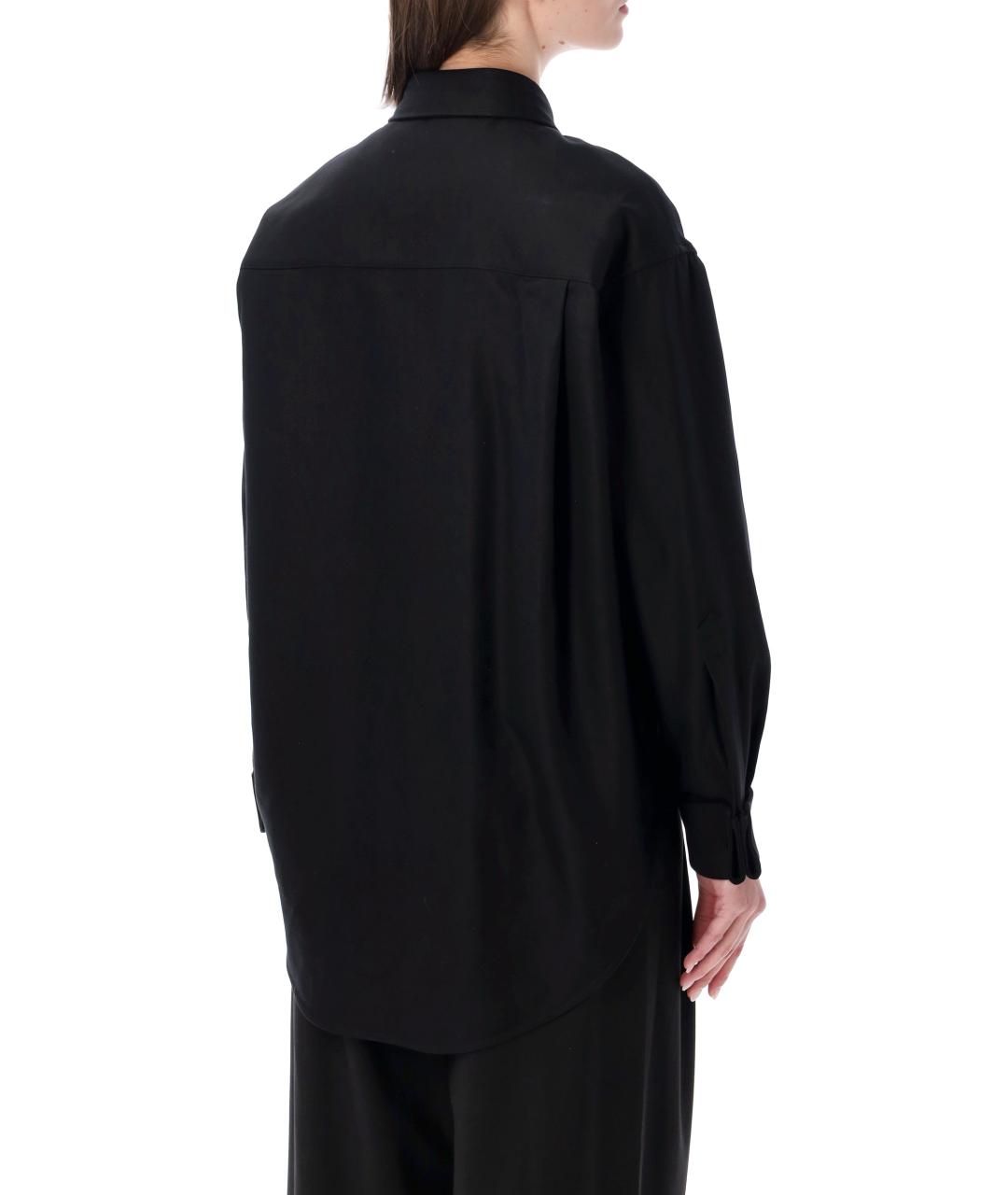BALENCIAGA Черная хлопковая рубашка, фото 2