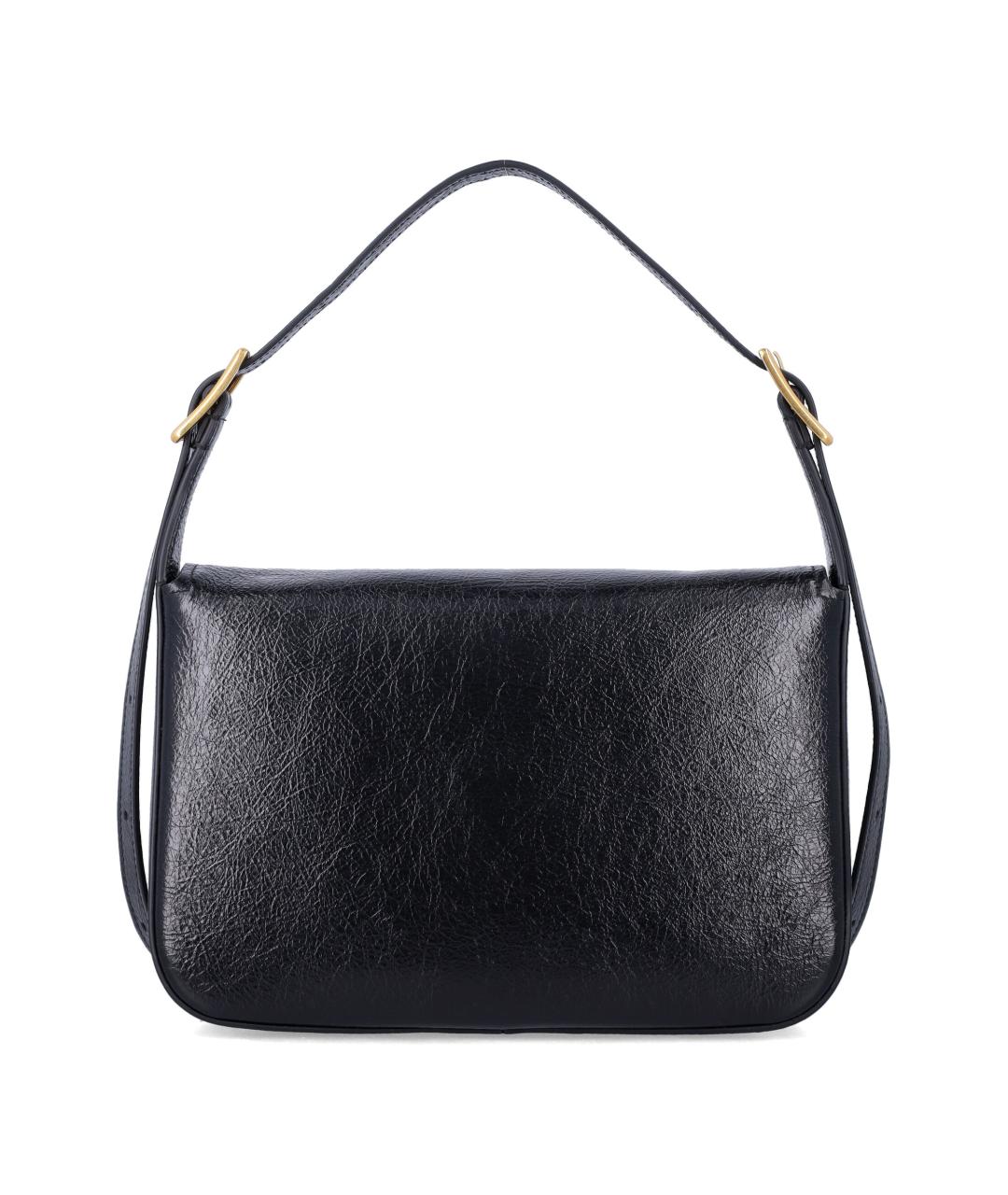 BALENCIAGA Черная кожаная сумка с короткими ручками, фото 3