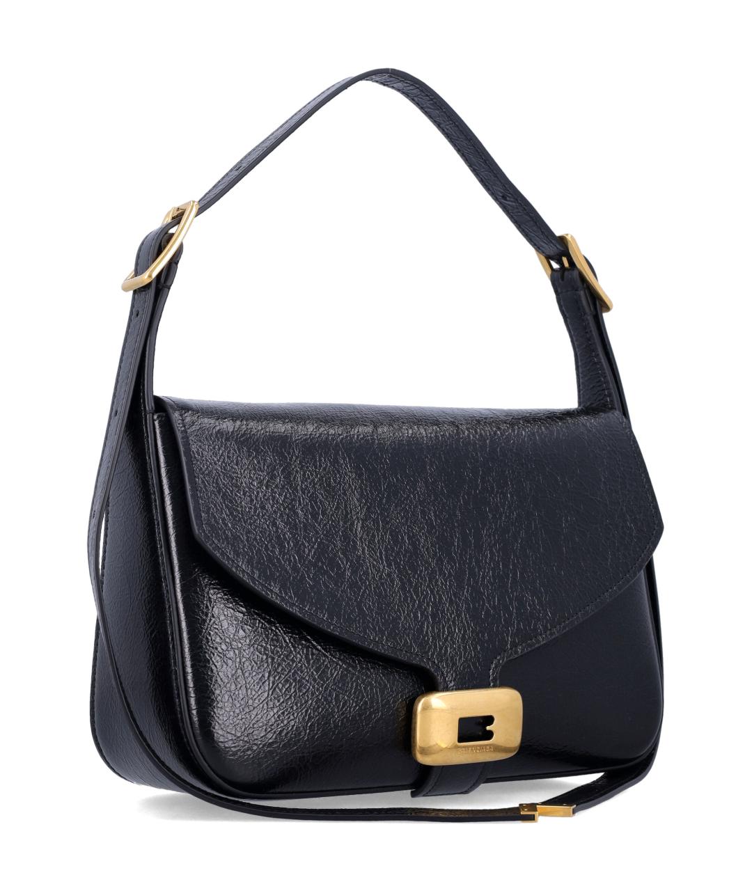 BALENCIAGA Черная кожаная сумка с короткими ручками, фото 2