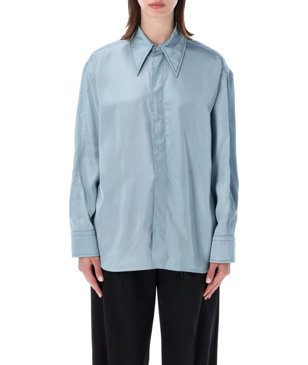 BOTTEGA VENETA Синяя рубашка, фото 1