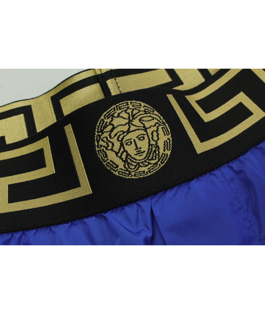 VERSACE Синие полиэстеровые шорты, фото 3