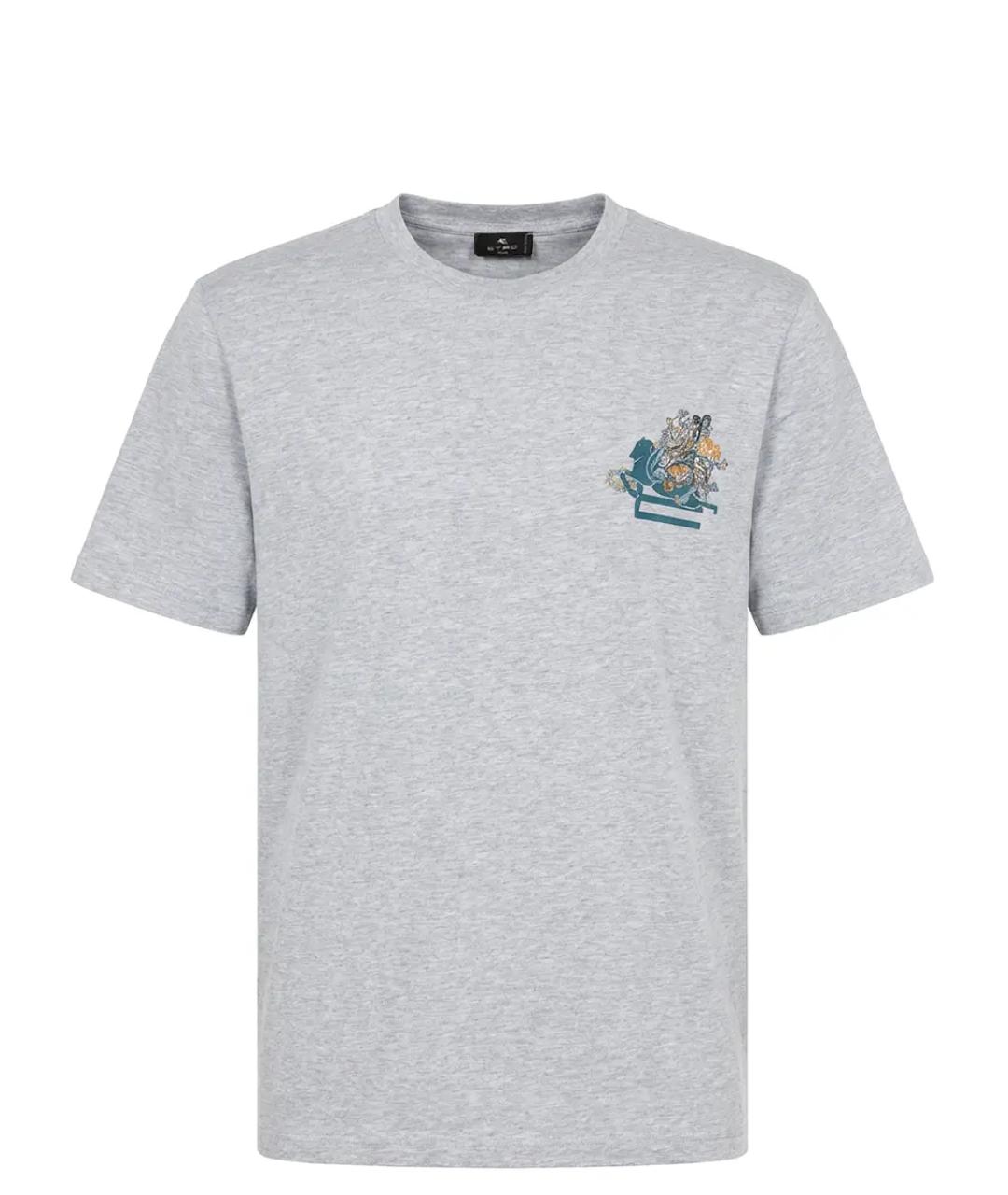 ETRO Серая хлопковая футболка, фото 1