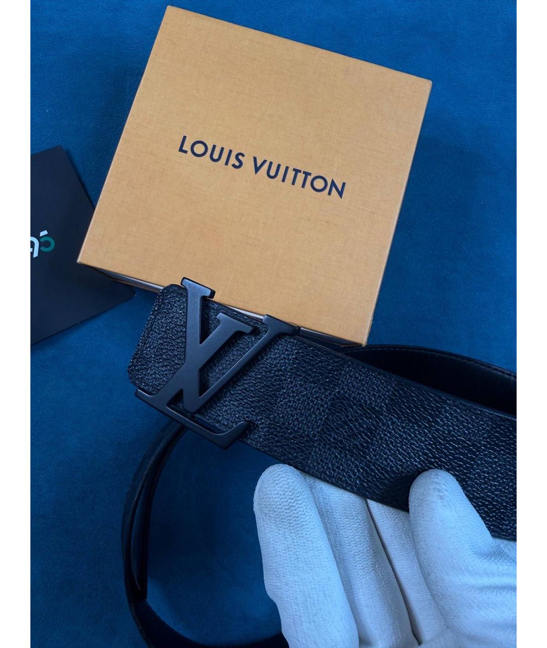LOUIS VUITTON Черный ремень, фото 5