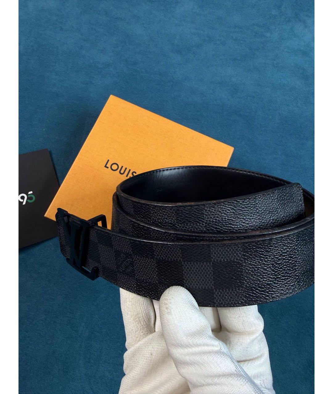 LOUIS VUITTON Черный ремень, фото 2