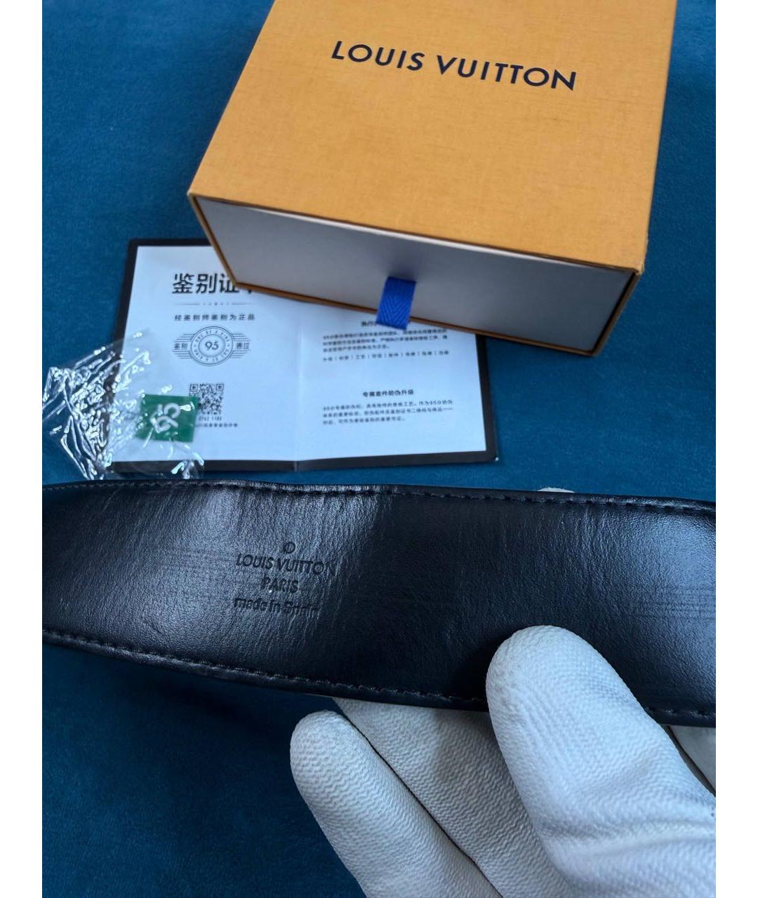 LOUIS VUITTON Черный ремень, фото 3