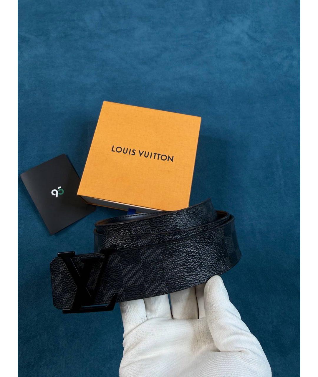 LOUIS VUITTON Черный ремень, фото 6