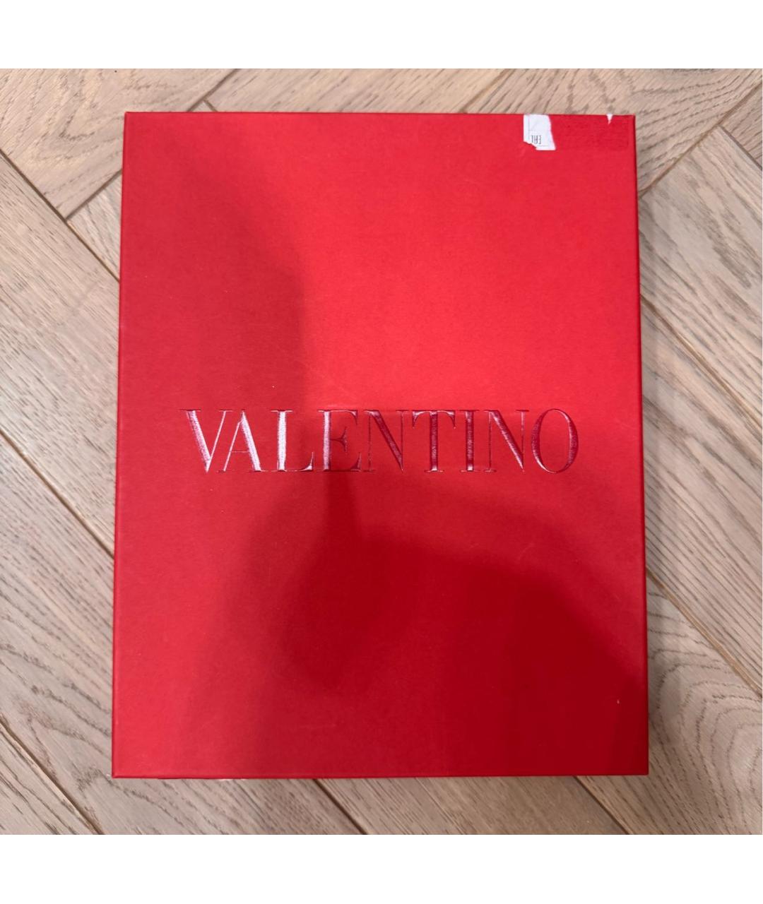 VALENTINO Темно-синий шелковый платок, фото 3