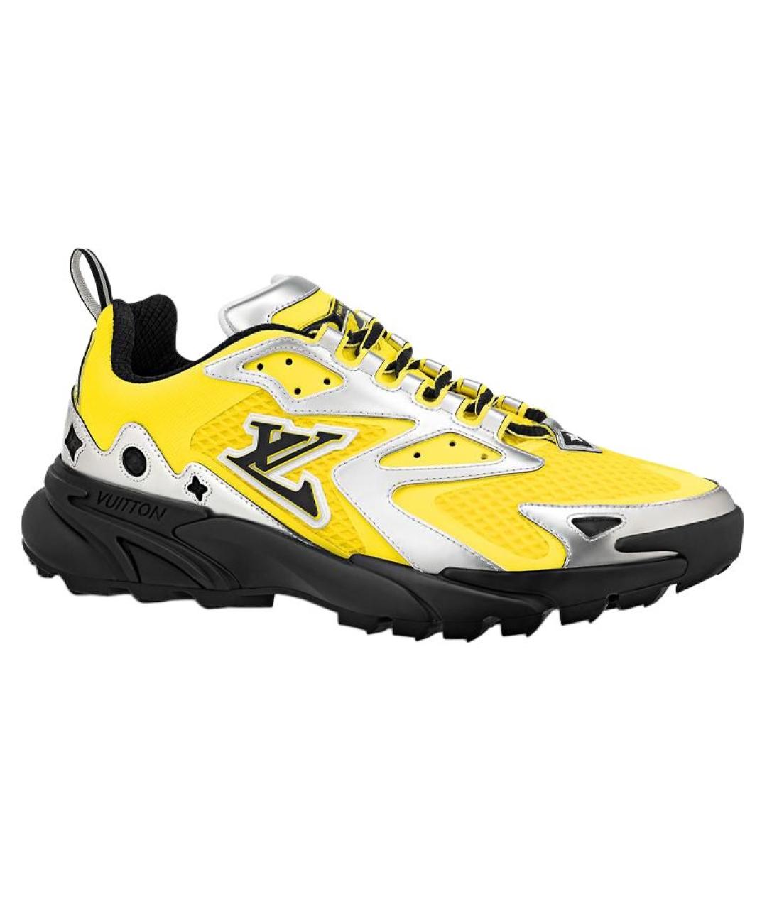 LOUIS VUITTON Желтые низкие кроссовки / кеды, фото 1