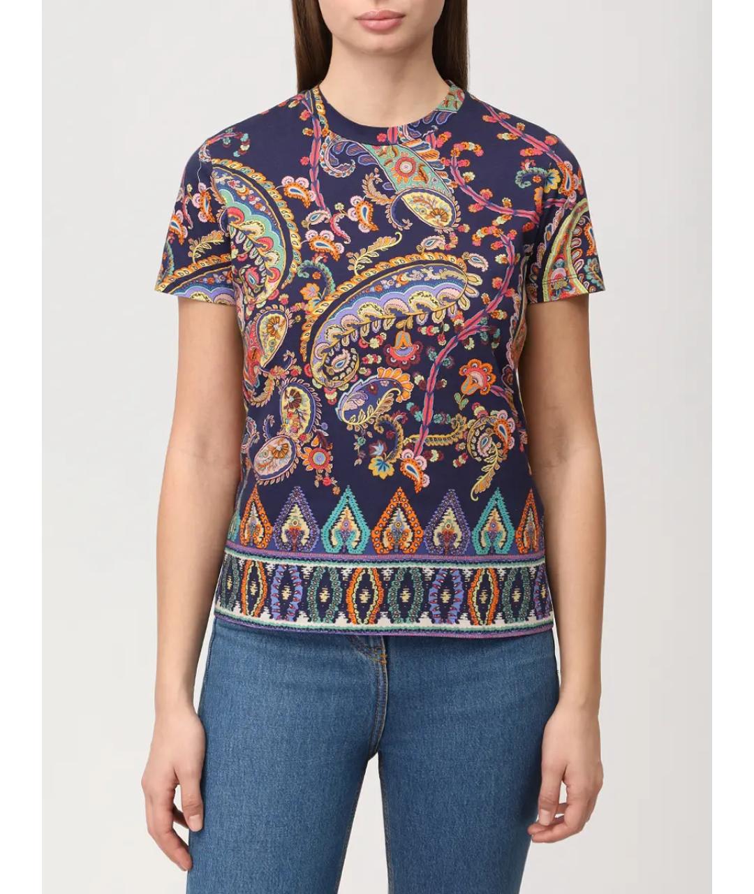 ETRO Мульти хлопковая футболка, фото 3