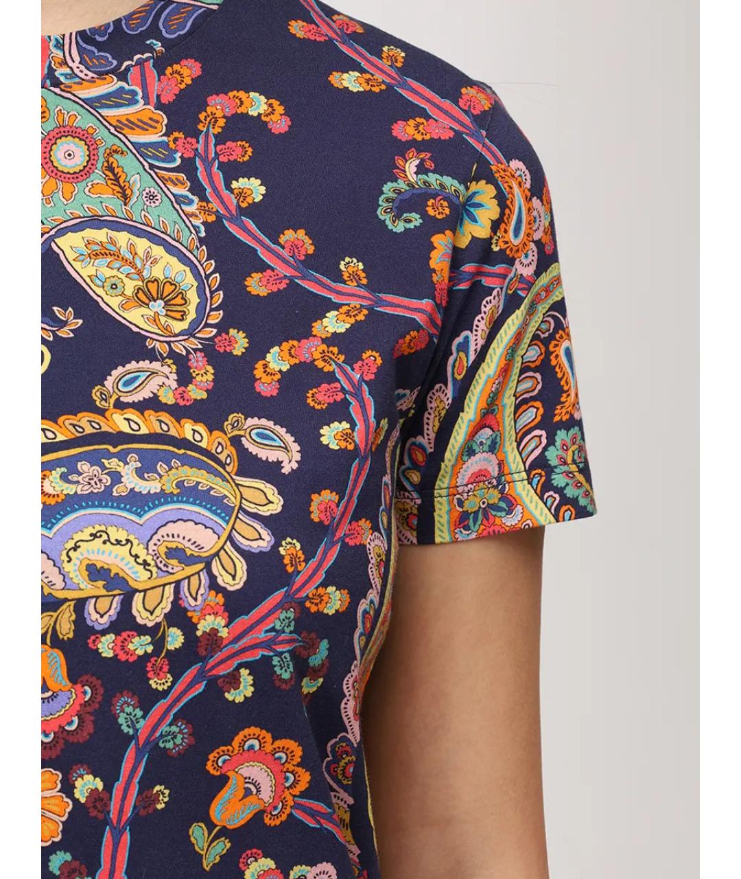 ETRO Мульти хлопковая футболка, фото 4