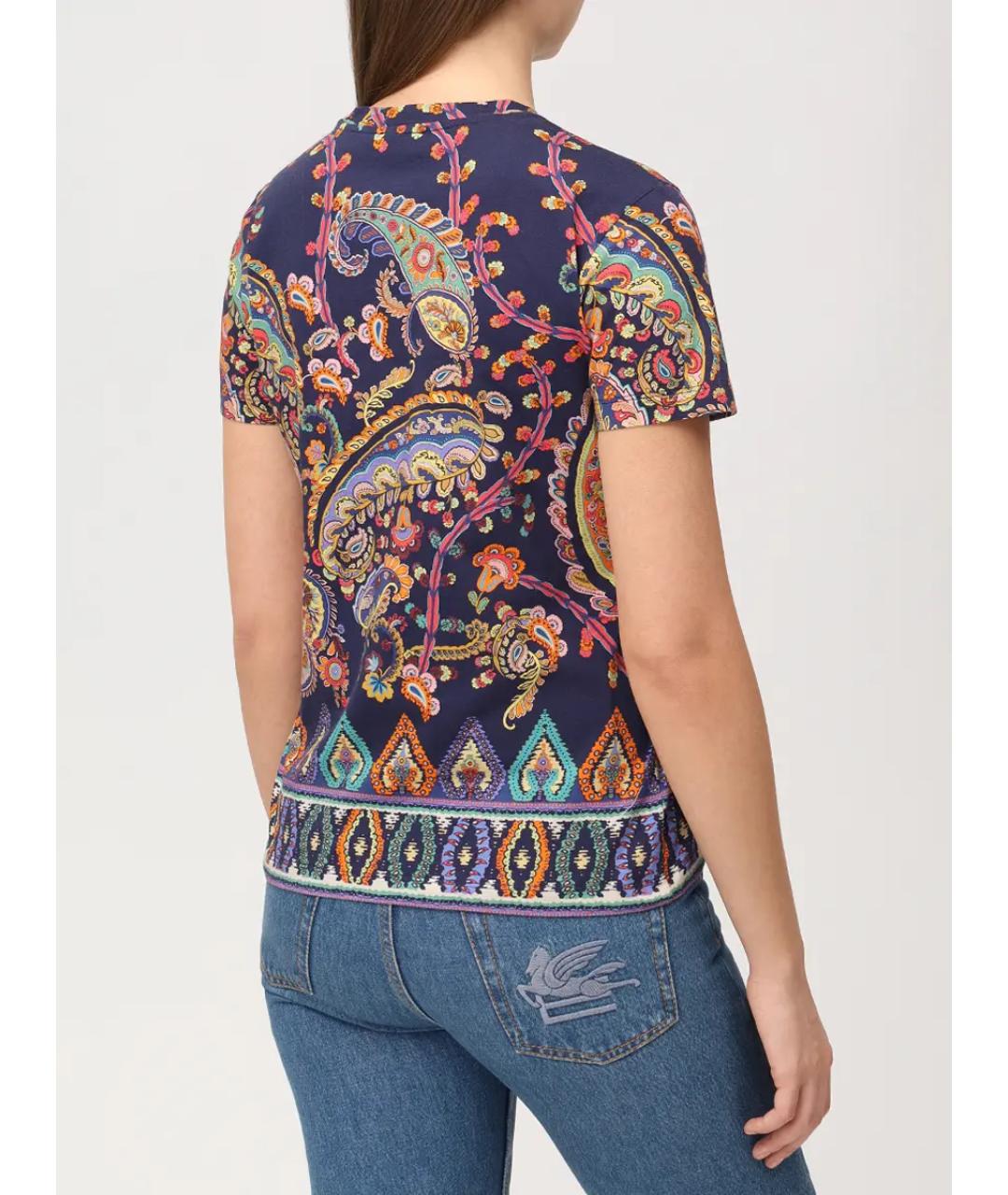 ETRO Мульти хлопковая футболка, фото 2