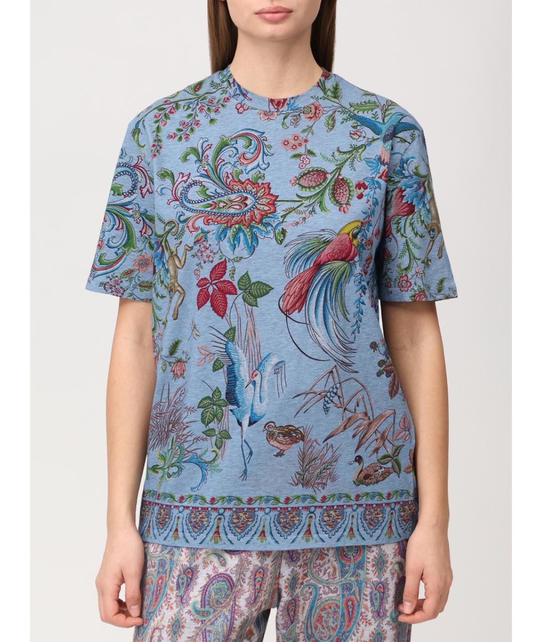 ETRO Мульти хлопковая футболка, фото 4