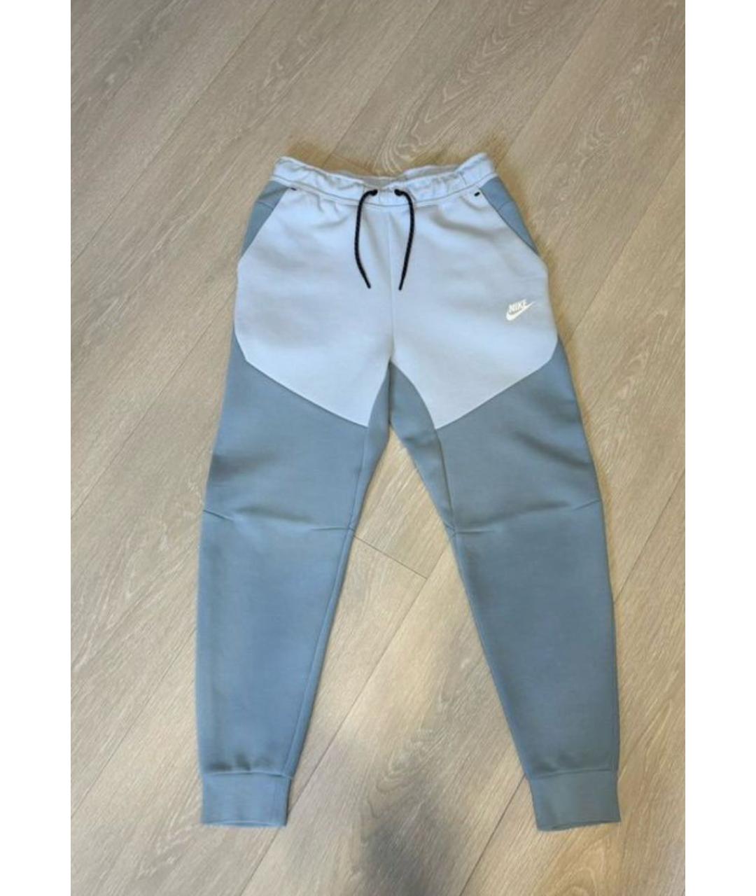 NIKE Голубой хлопковый спортивный костюм, фото 3