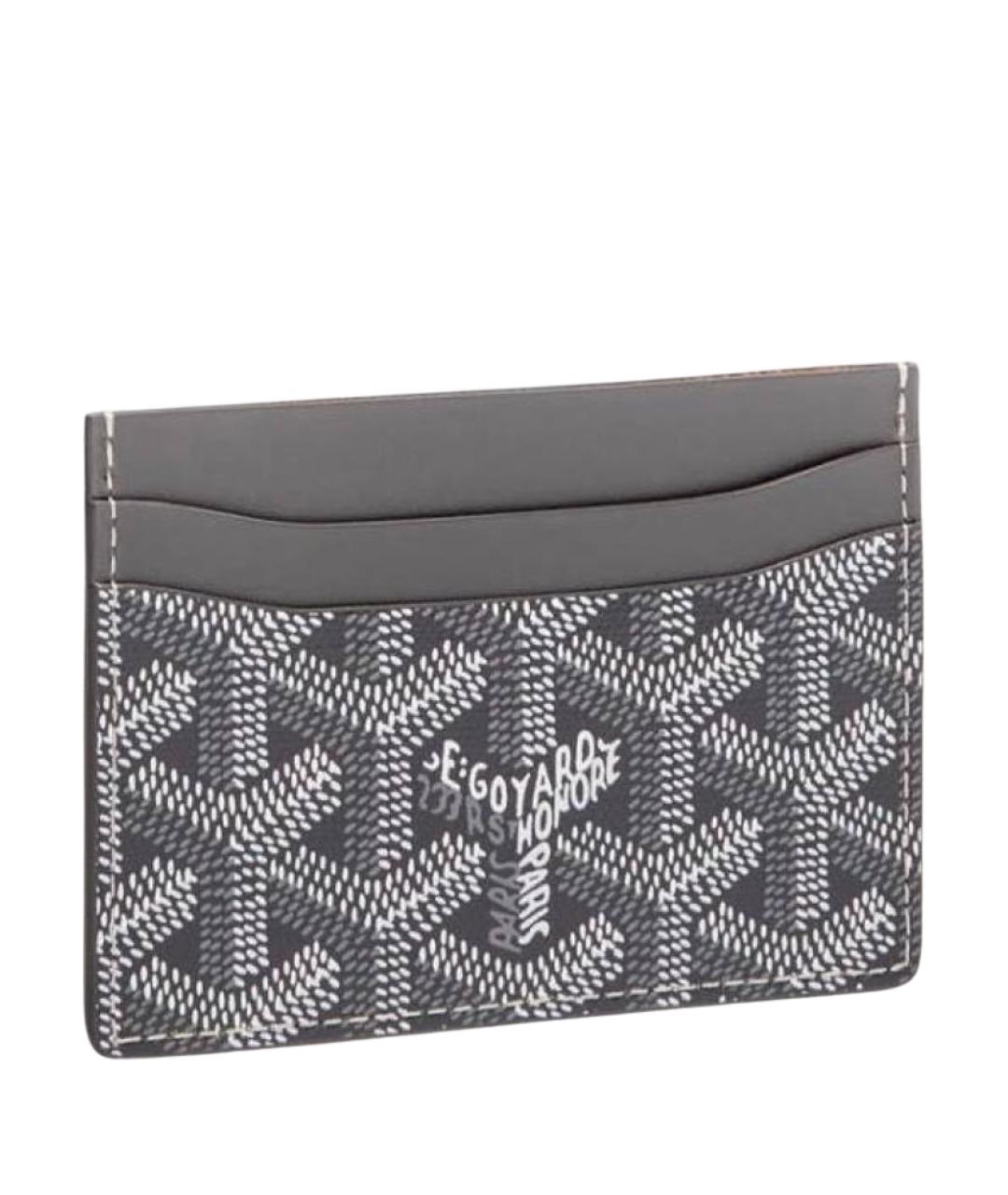 GOYARD Серый кожаный кардхолдер, фото 1
