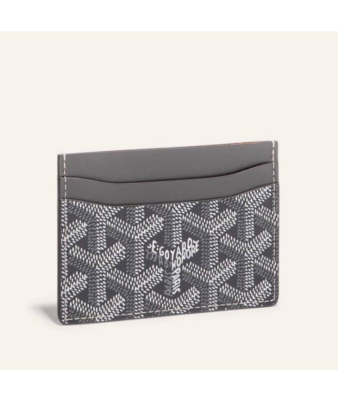 GOYARD Серый кожаный кардхолдер, фото 4