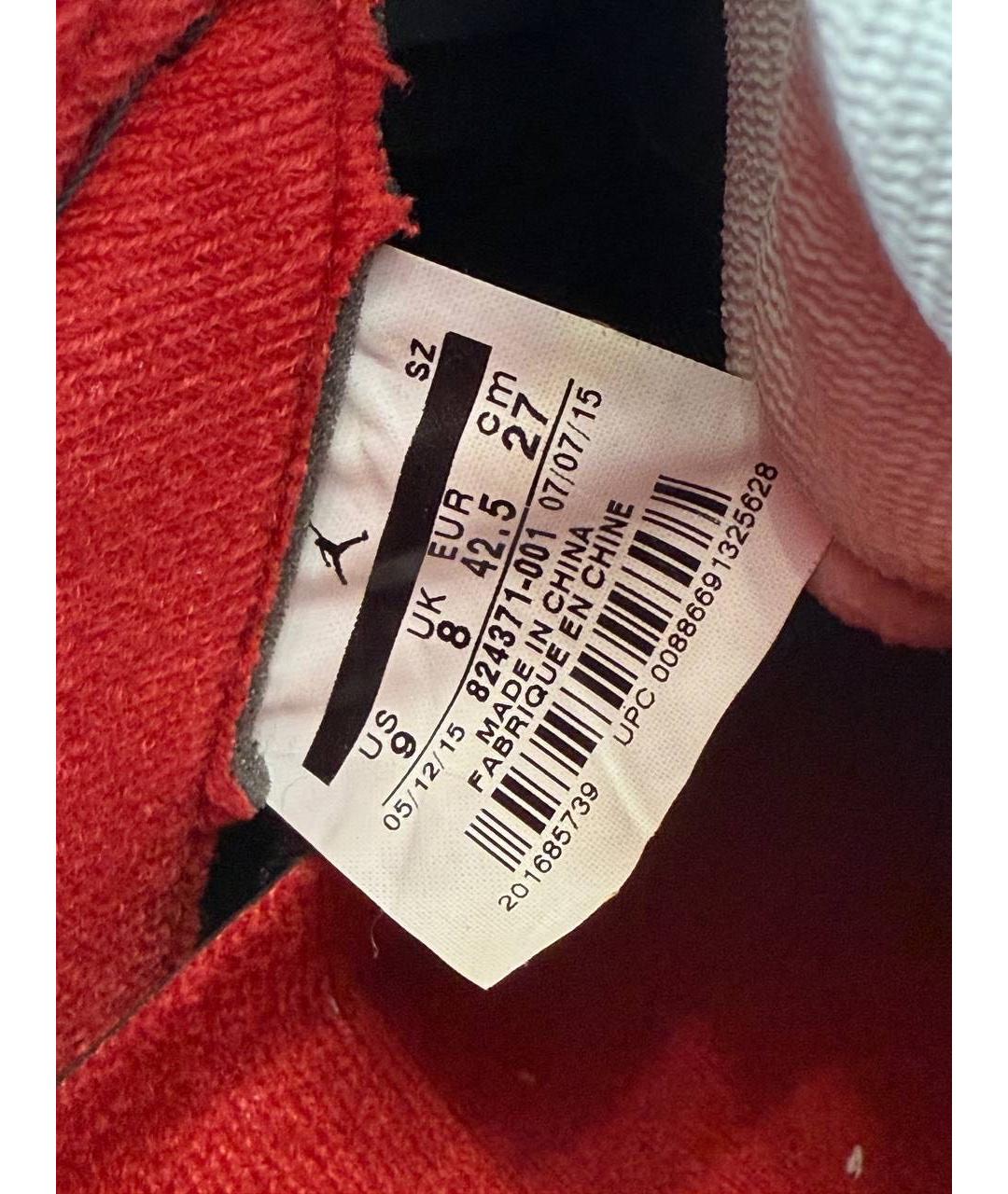 JORDAN Черные высокие кроссовки / кеды, фото 5