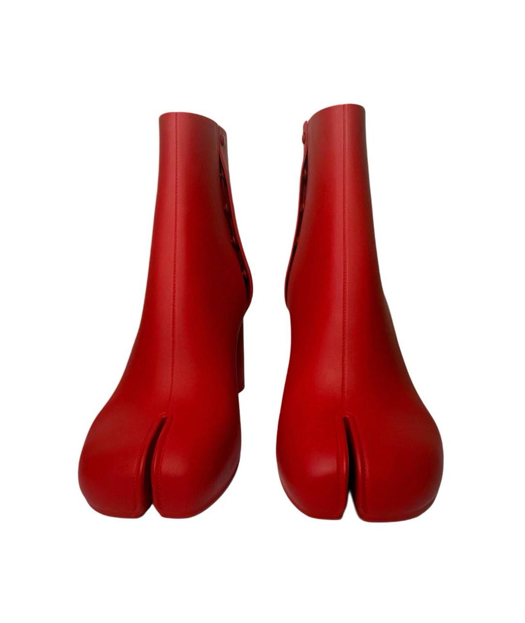 MAISON MARGIELA Красные ботильоны, фото 3