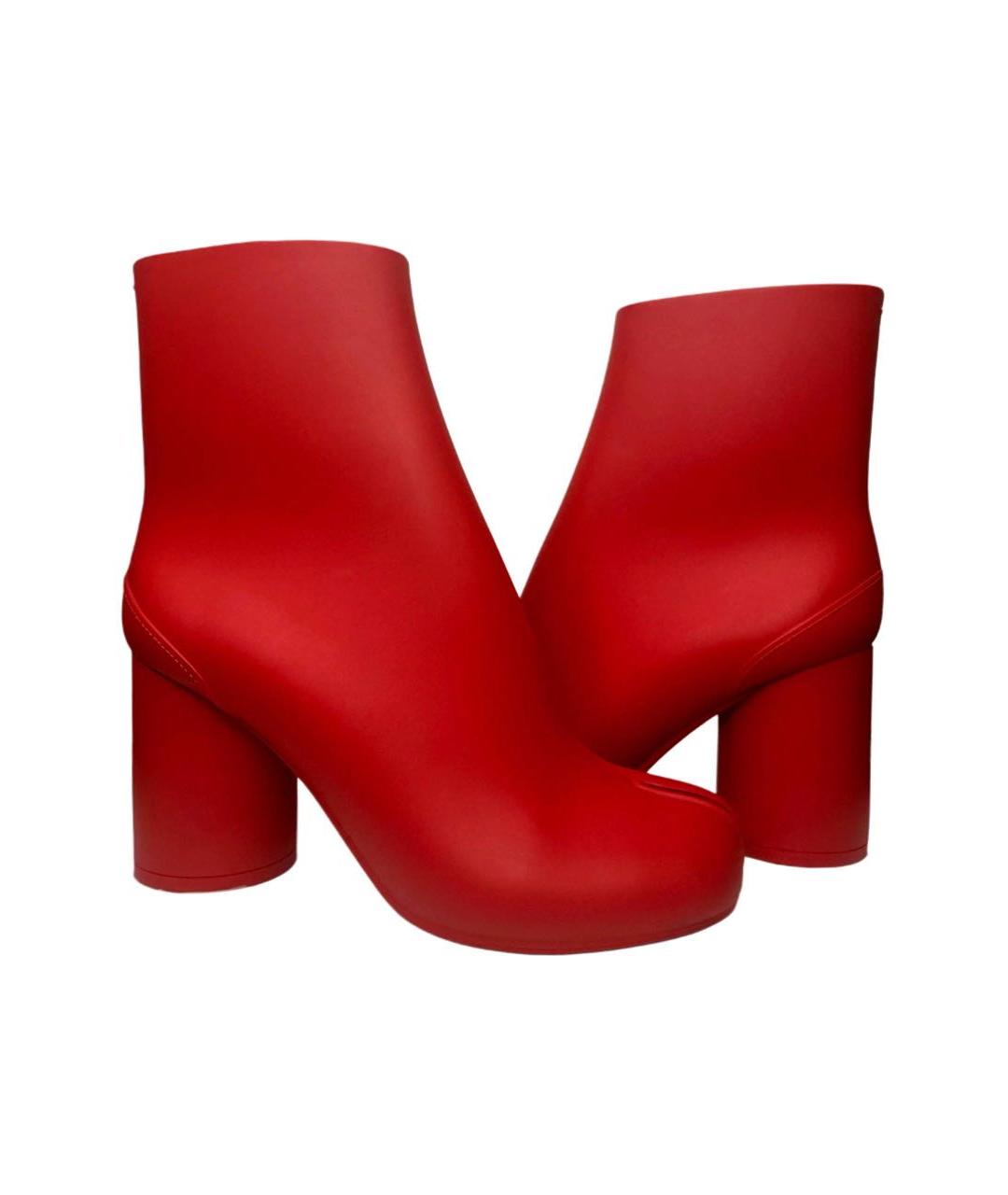 MAISON MARGIELA Красные ботильоны, фото 2