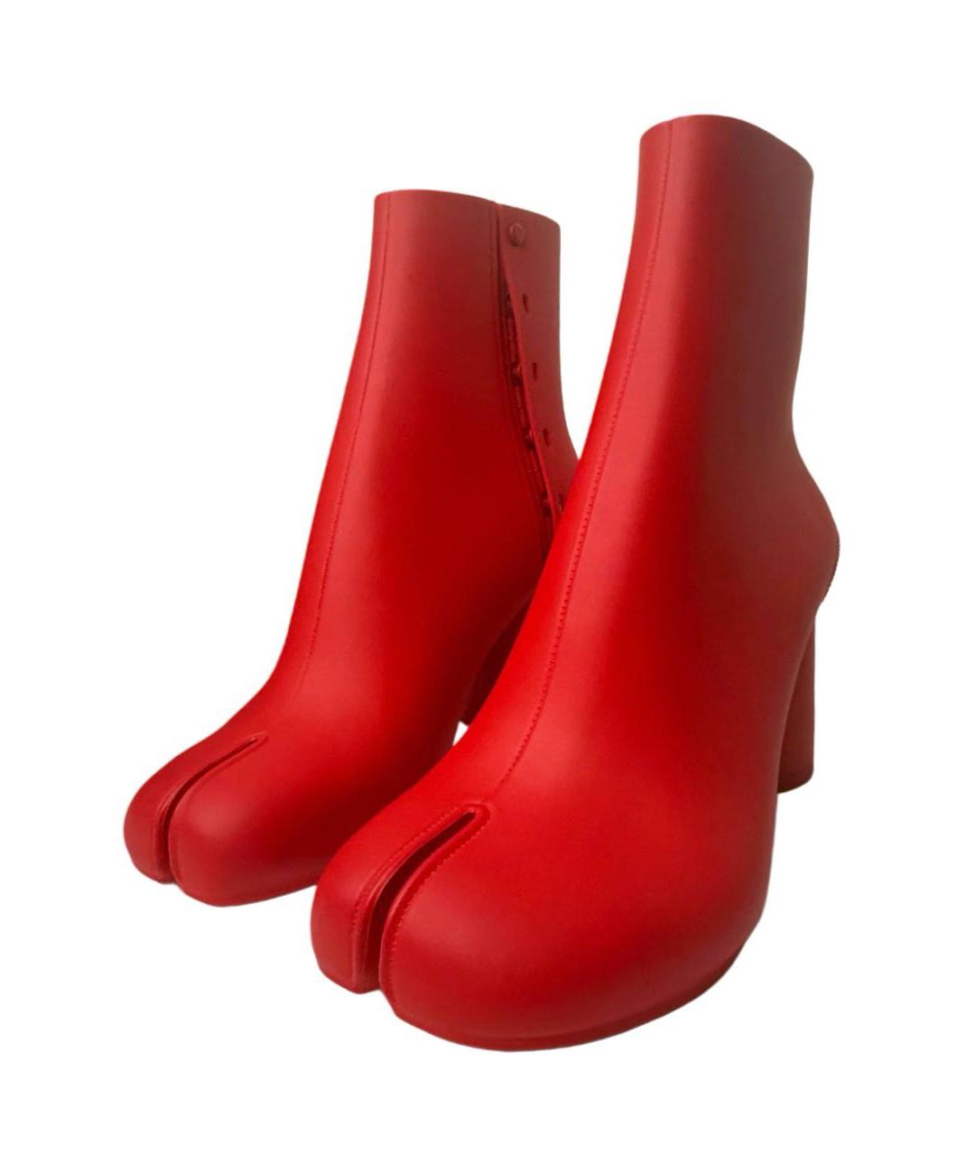 MAISON MARGIELA Красные ботильоны, фото 5