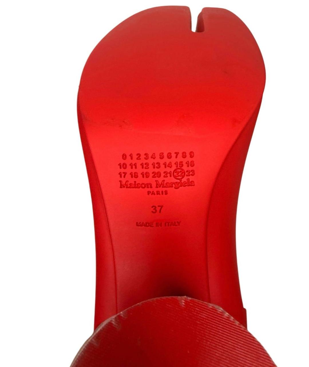 MAISON MARGIELA Красные ботильоны, фото 8