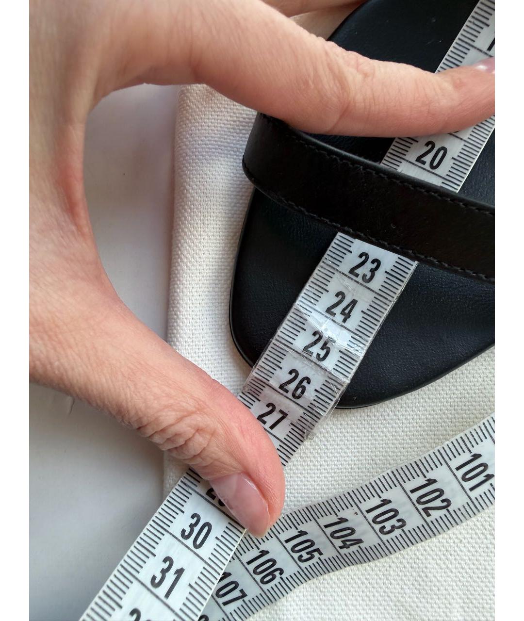 BALMAIN Черные кожаные босоножки, фото 5