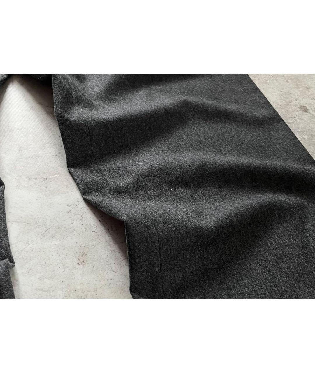 GIVENCHY Серые шерстяные повседневные брюки, фото 3