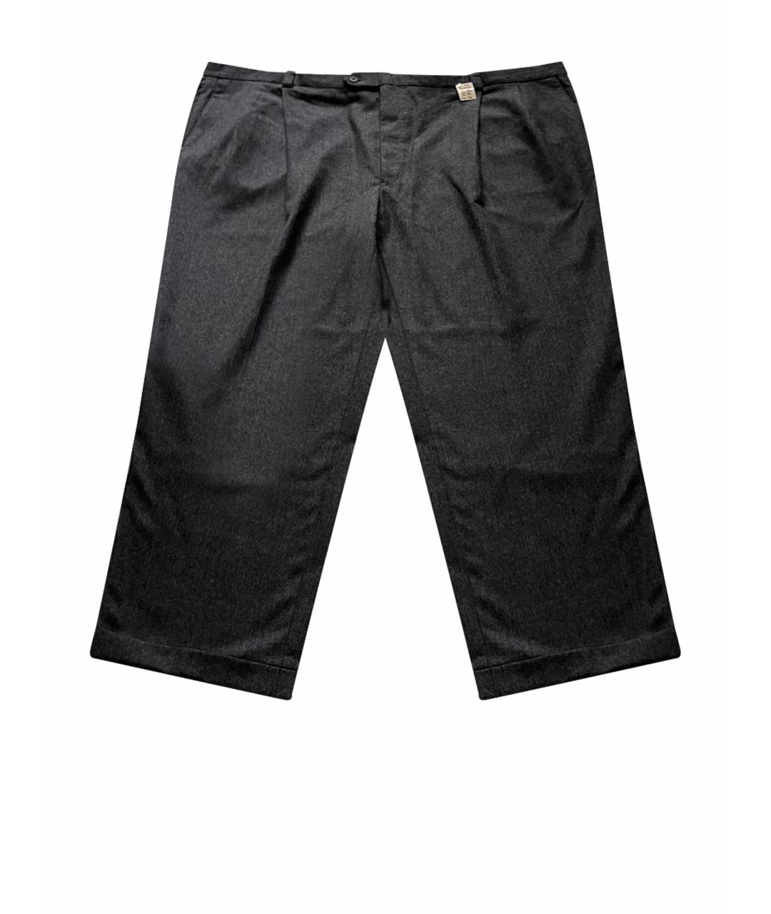 GIVENCHY Серые шерстяные повседневные брюки, фото 1