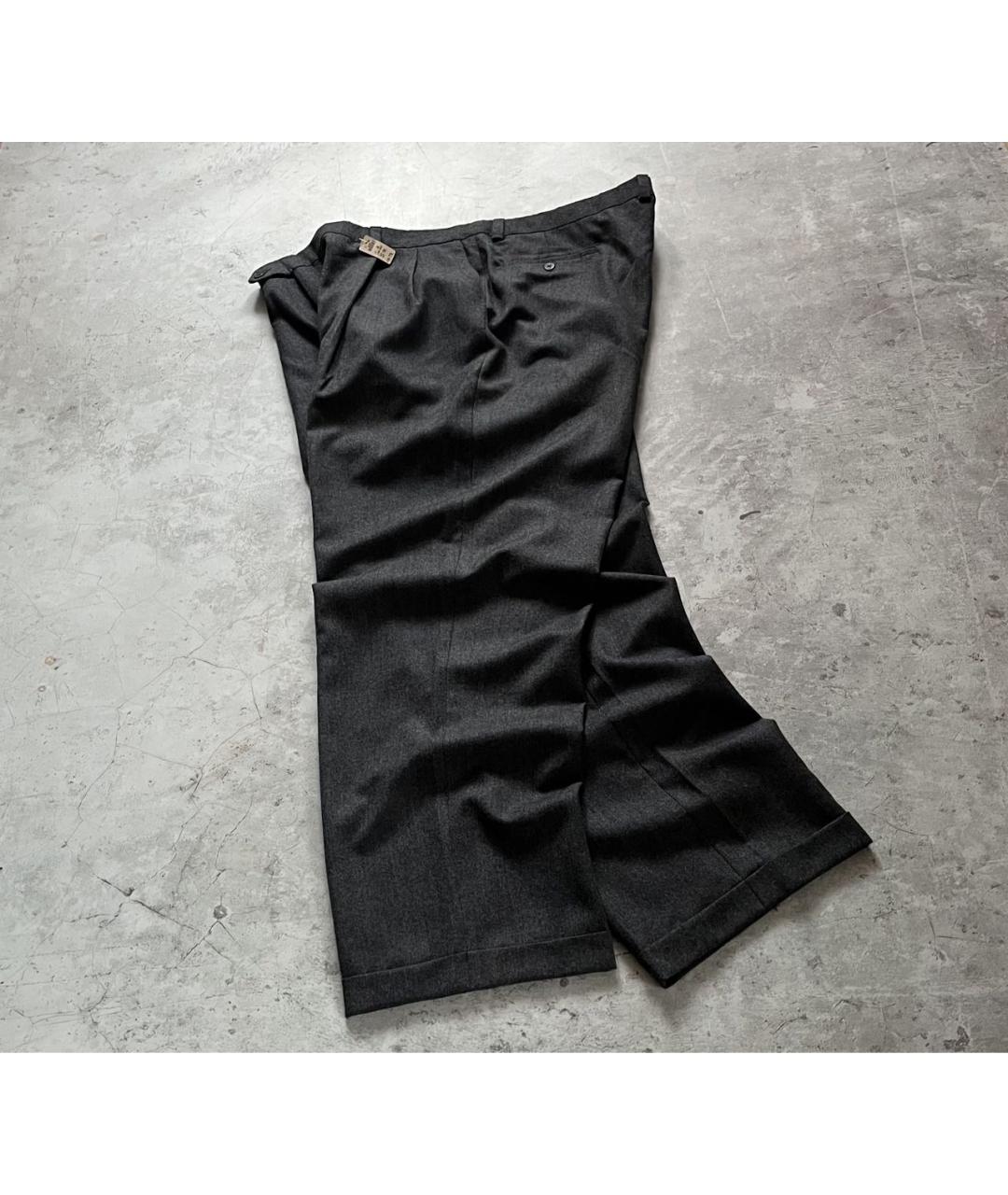 GIVENCHY Серые шерстяные повседневные брюки, фото 4