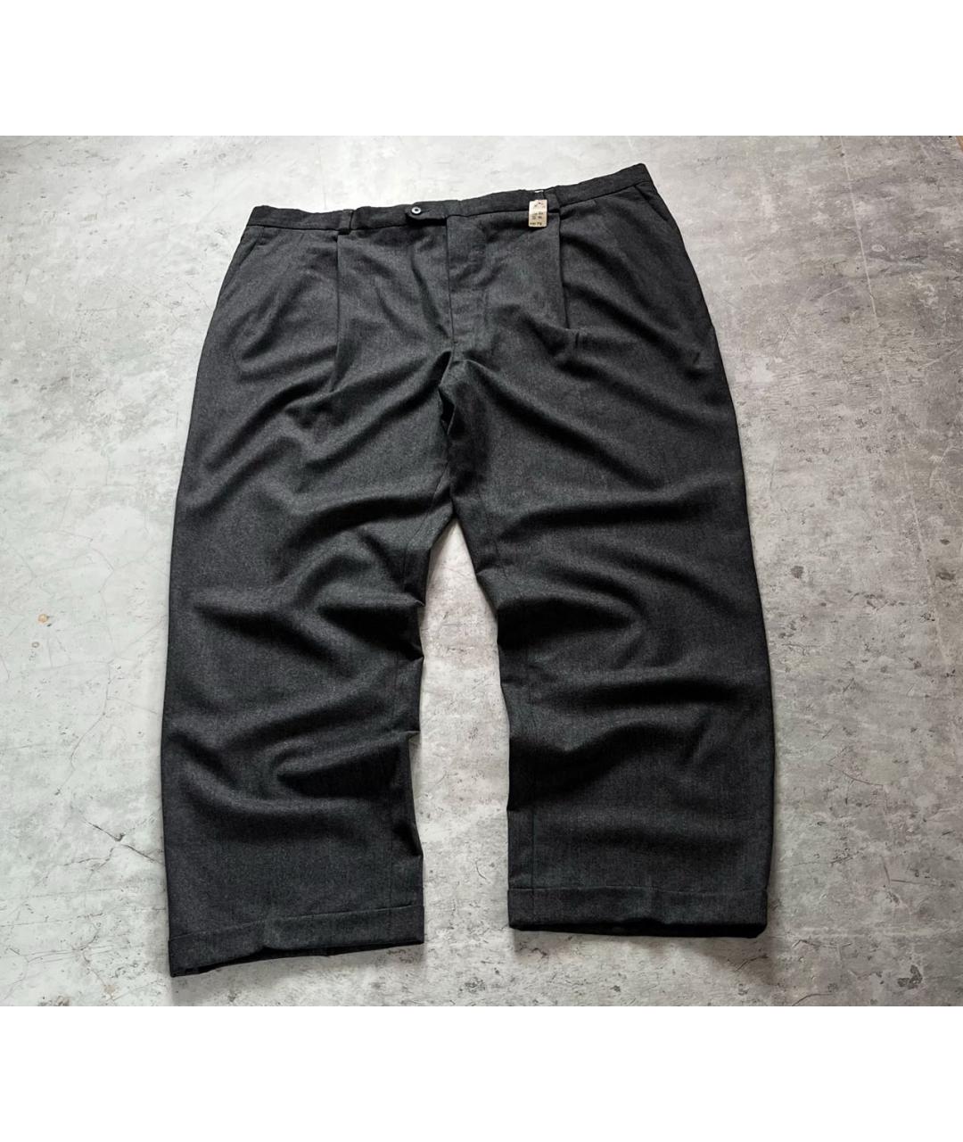 GIVENCHY Серые шерстяные повседневные брюки, фото 2