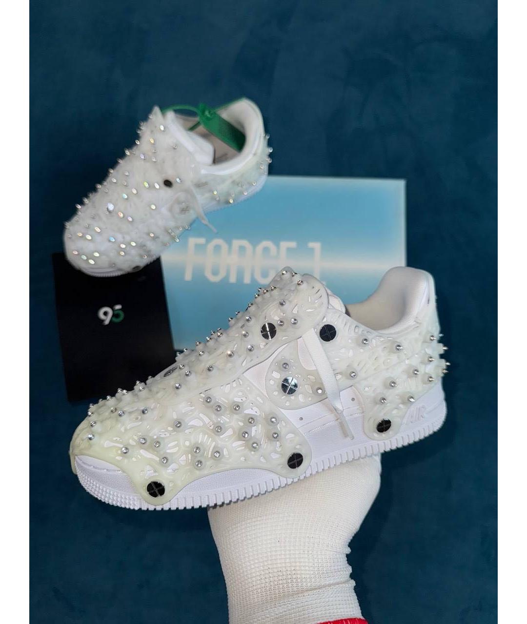 NIKE Белые кожаные кроссовки, фото 8