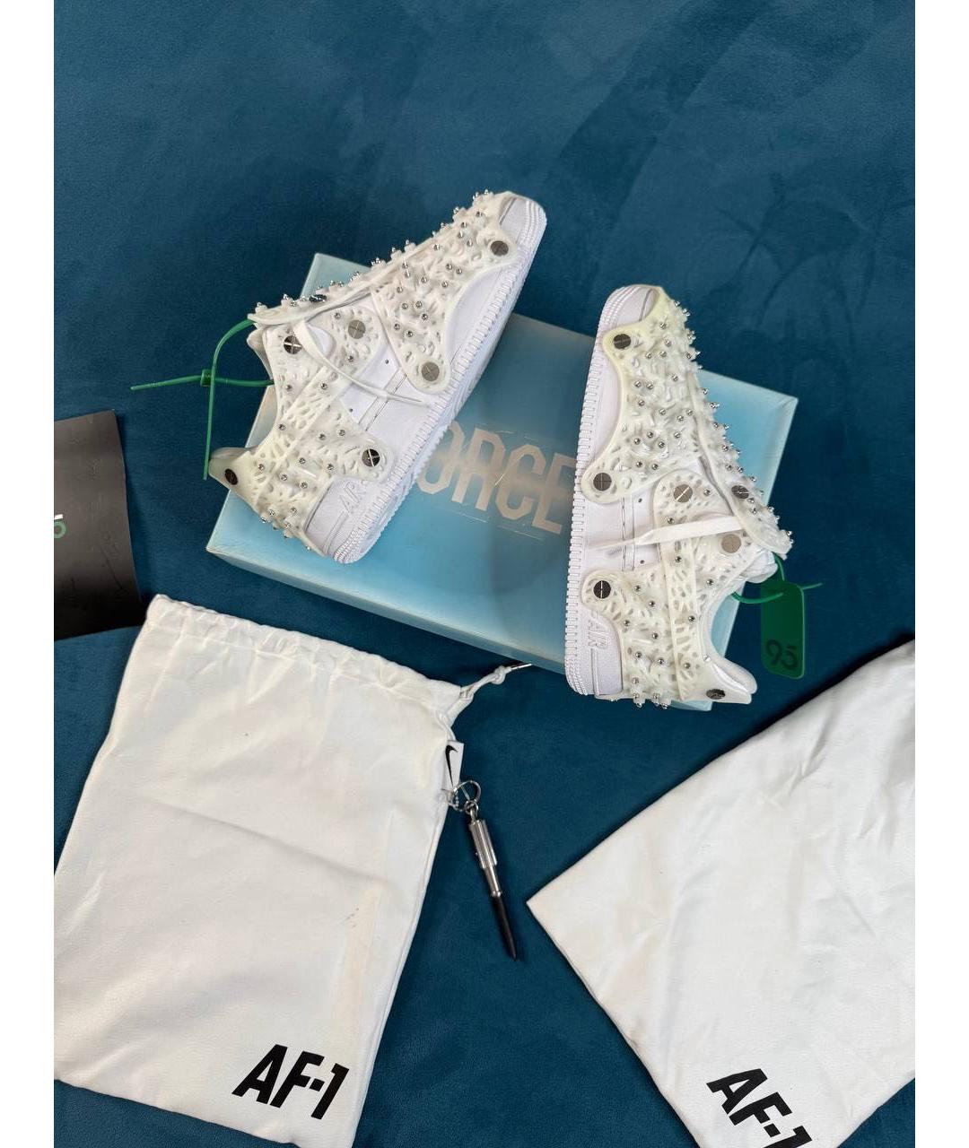 NIKE Белые кожаные кроссовки, фото 3