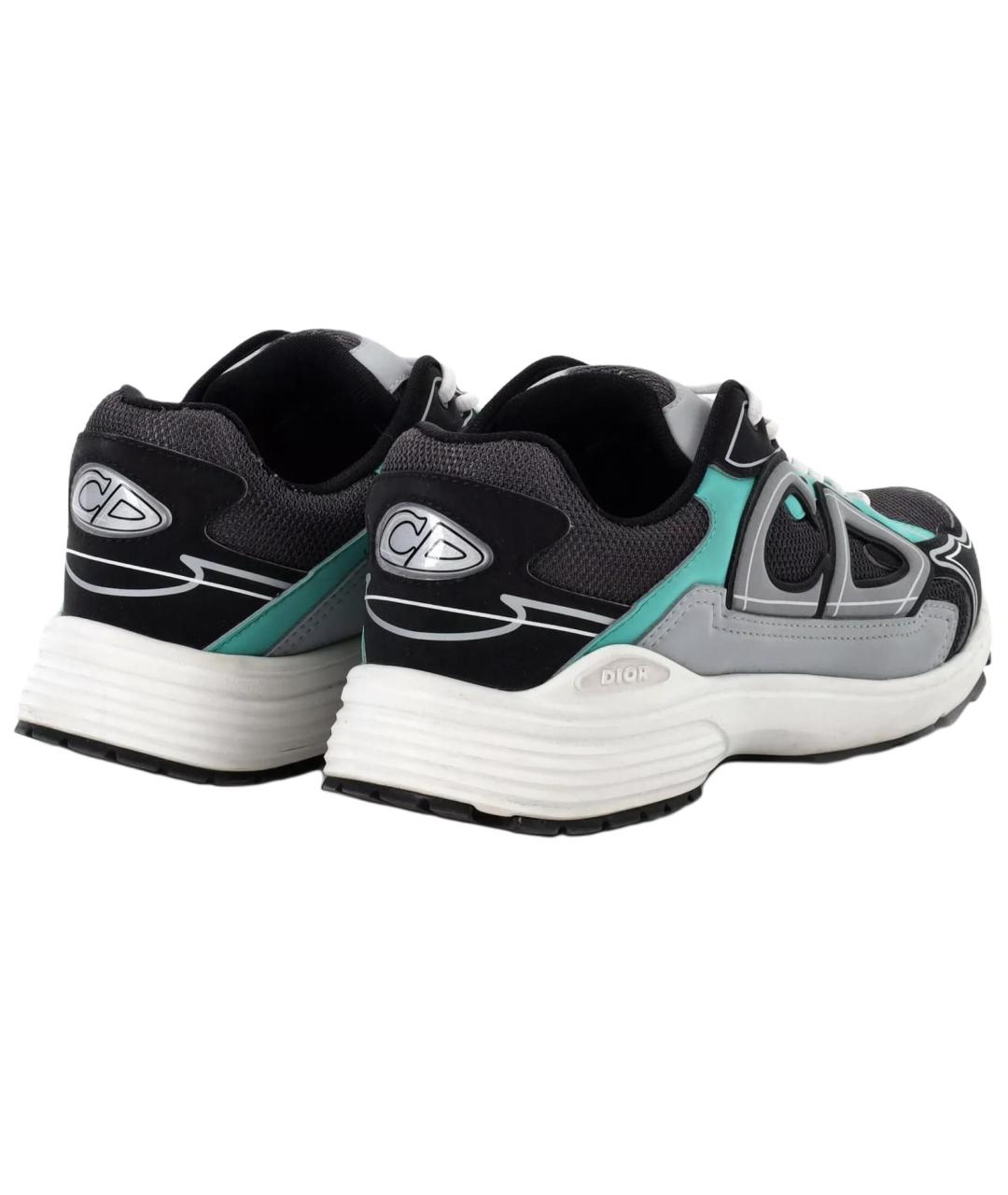 CHRISTIAN DIOR Антрацитовые низкие кроссовки / кеды, фото 4