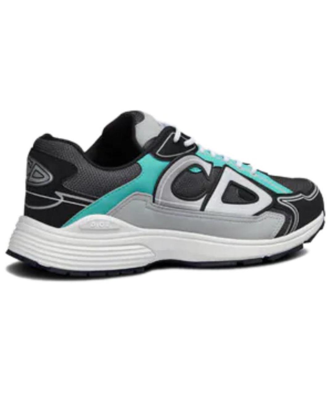 CHRISTIAN DIOR Антрацитовые низкие кроссовки / кеды, фото 3