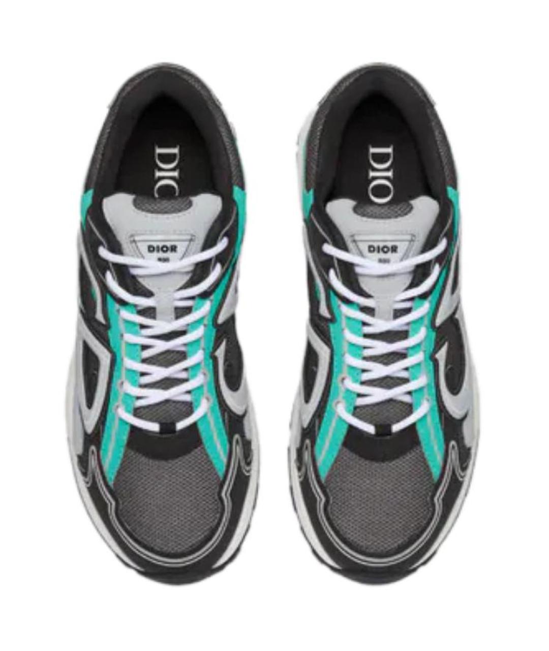 CHRISTIAN DIOR Антрацитовые низкие кроссовки / кеды, фото 5