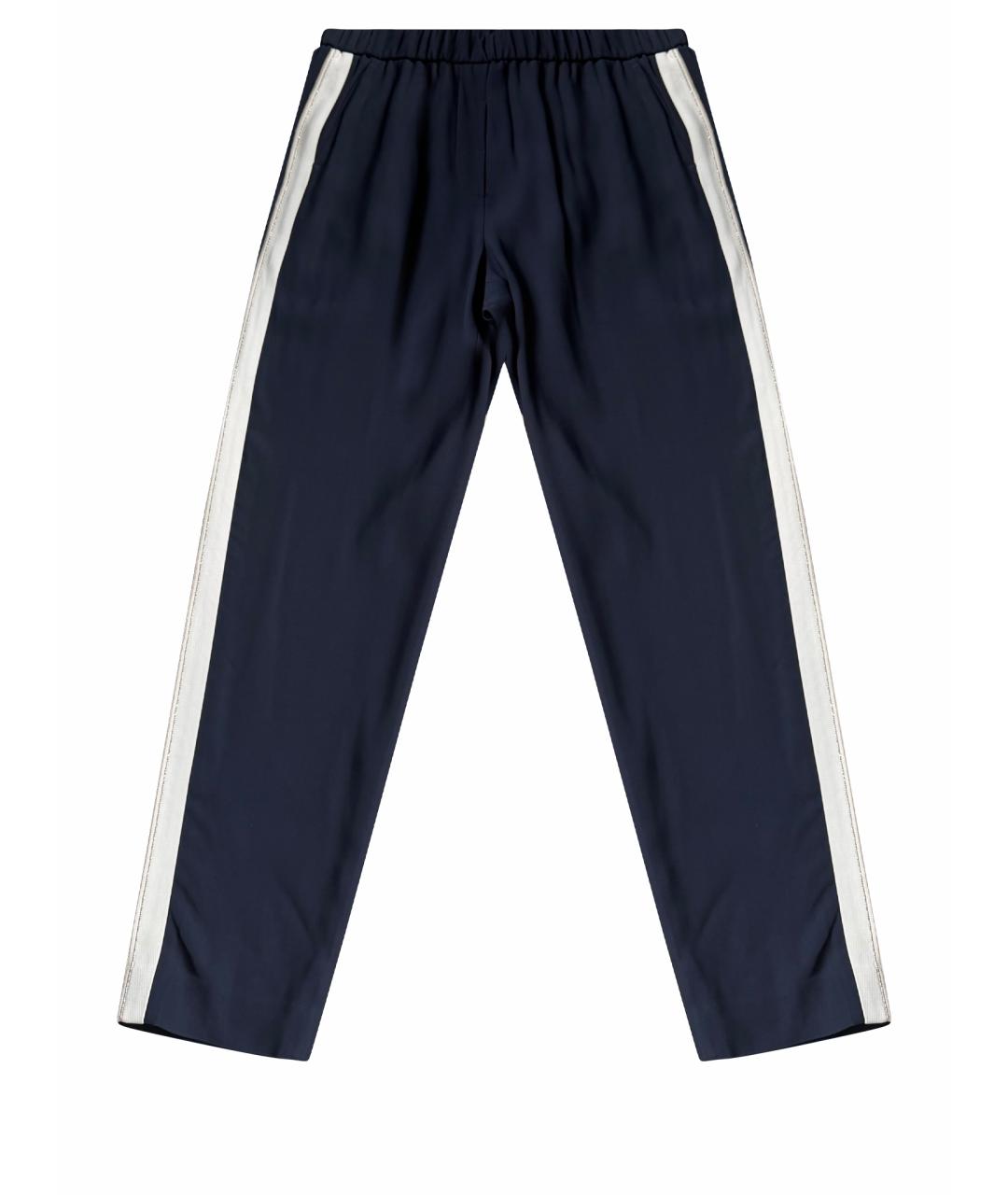 PESERICO Темно-синие прямые брюки, фото 1