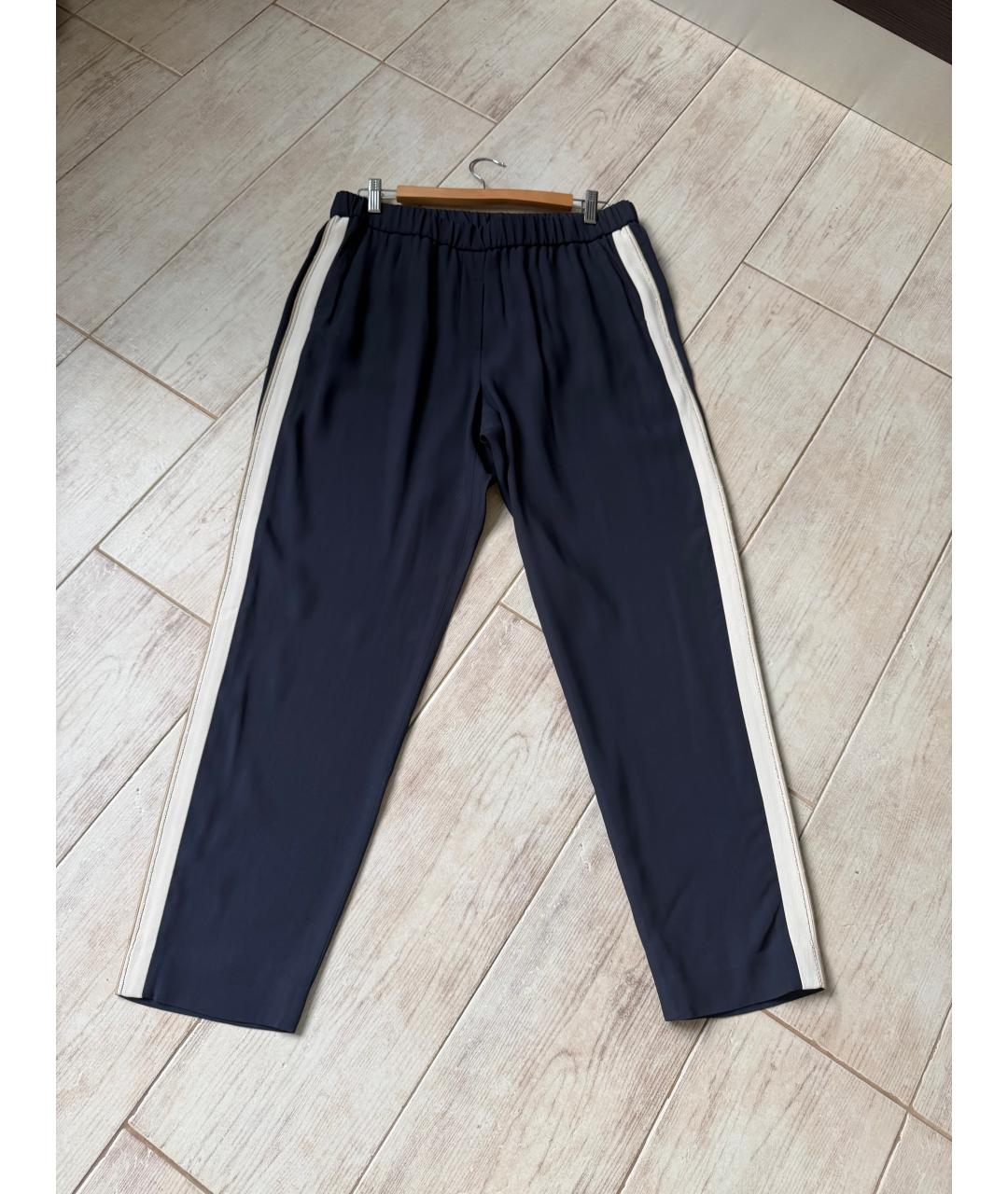 PESERICO Темно-синие прямые брюки, фото 2
