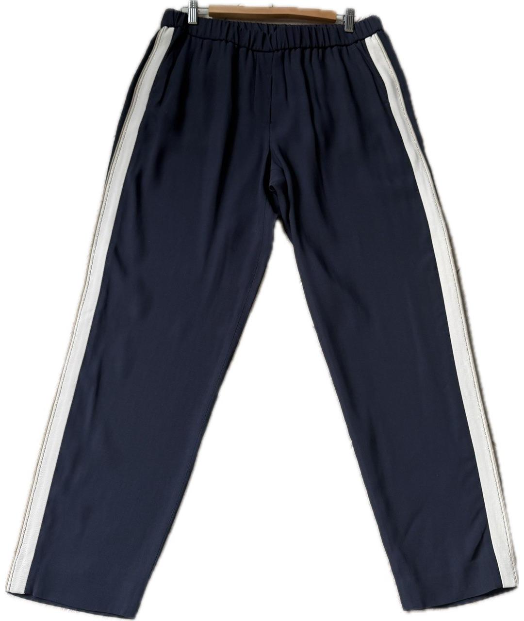 PESERICO Темно-синие прямые брюки, фото 5