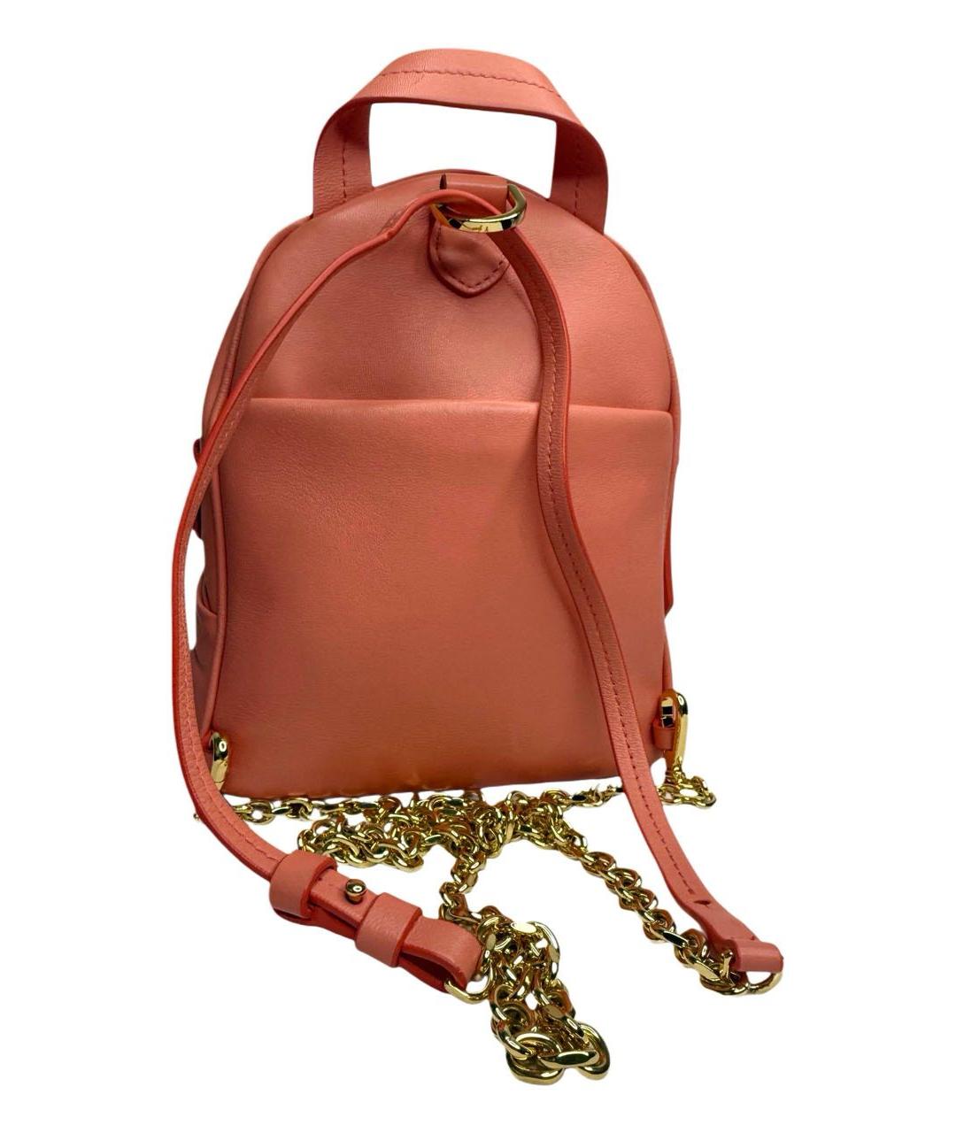 MAISON MARGIELA Розовый кожаный рюкзак, фото 6