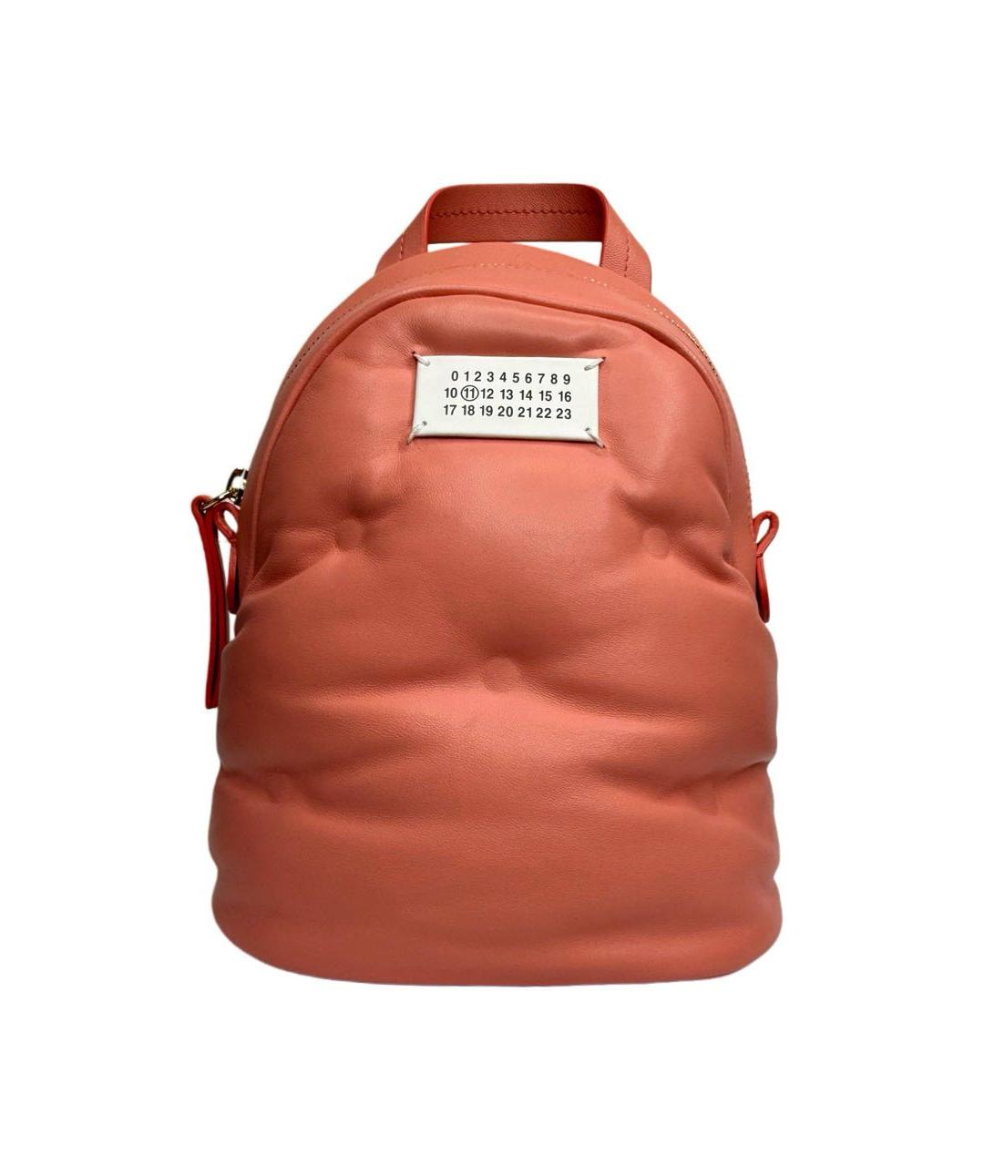 MAISON MARGIELA Розовый кожаный рюкзак, фото 9