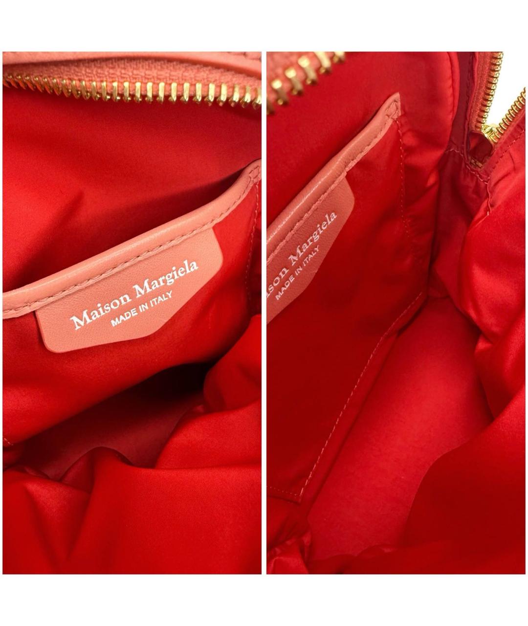 MAISON MARGIELA Розовый кожаный рюкзак, фото 7