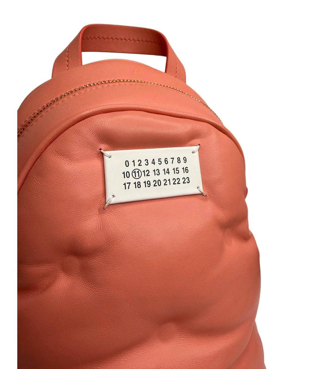 MAISON MARGIELA Розовый кожаный рюкзак, фото 2