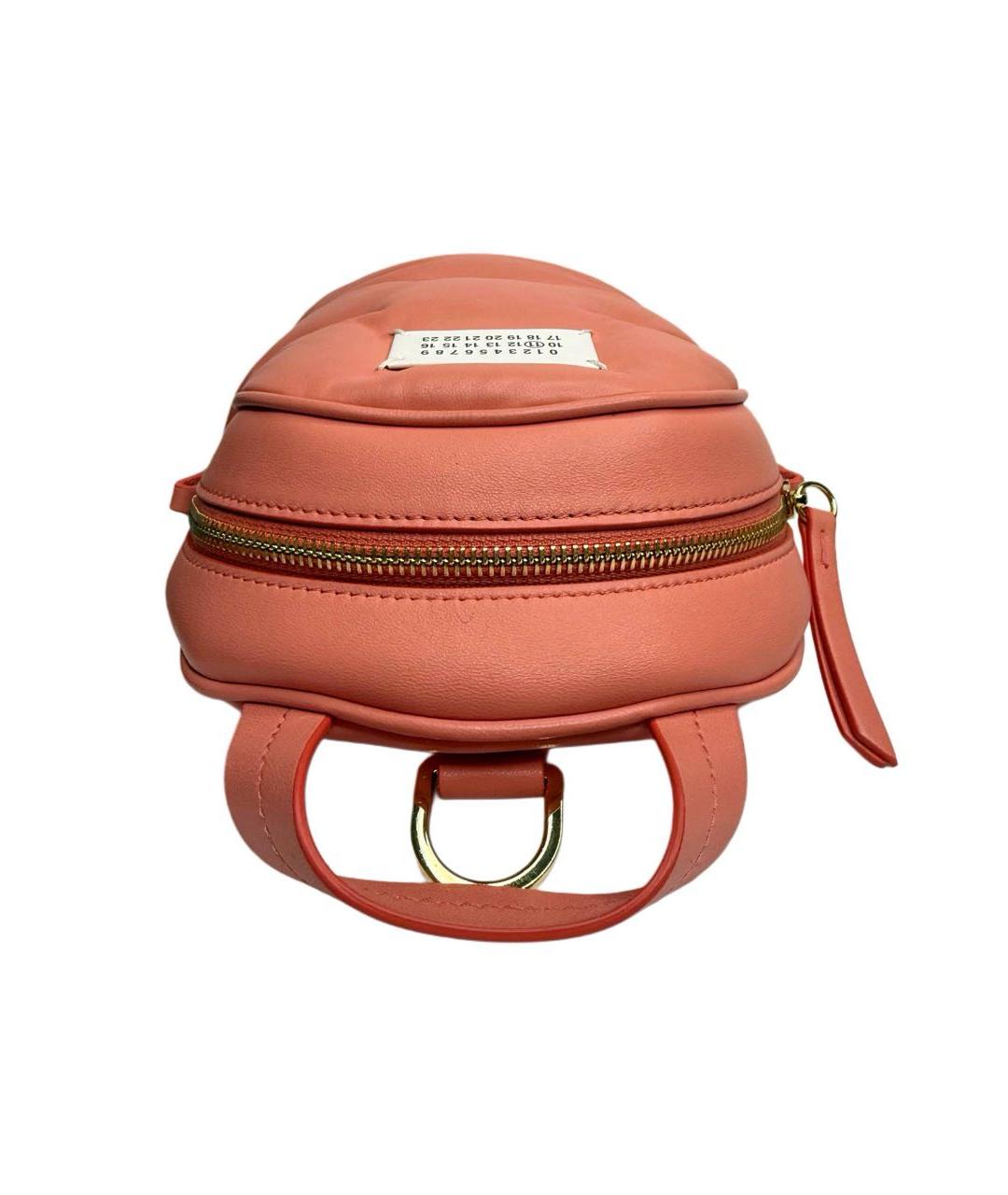 MAISON MARGIELA Розовый кожаный рюкзак, фото 3