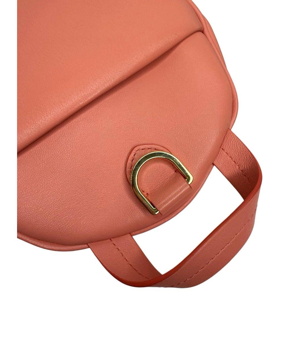 MAISON MARGIELA Розовый кожаный рюкзак, фото 4