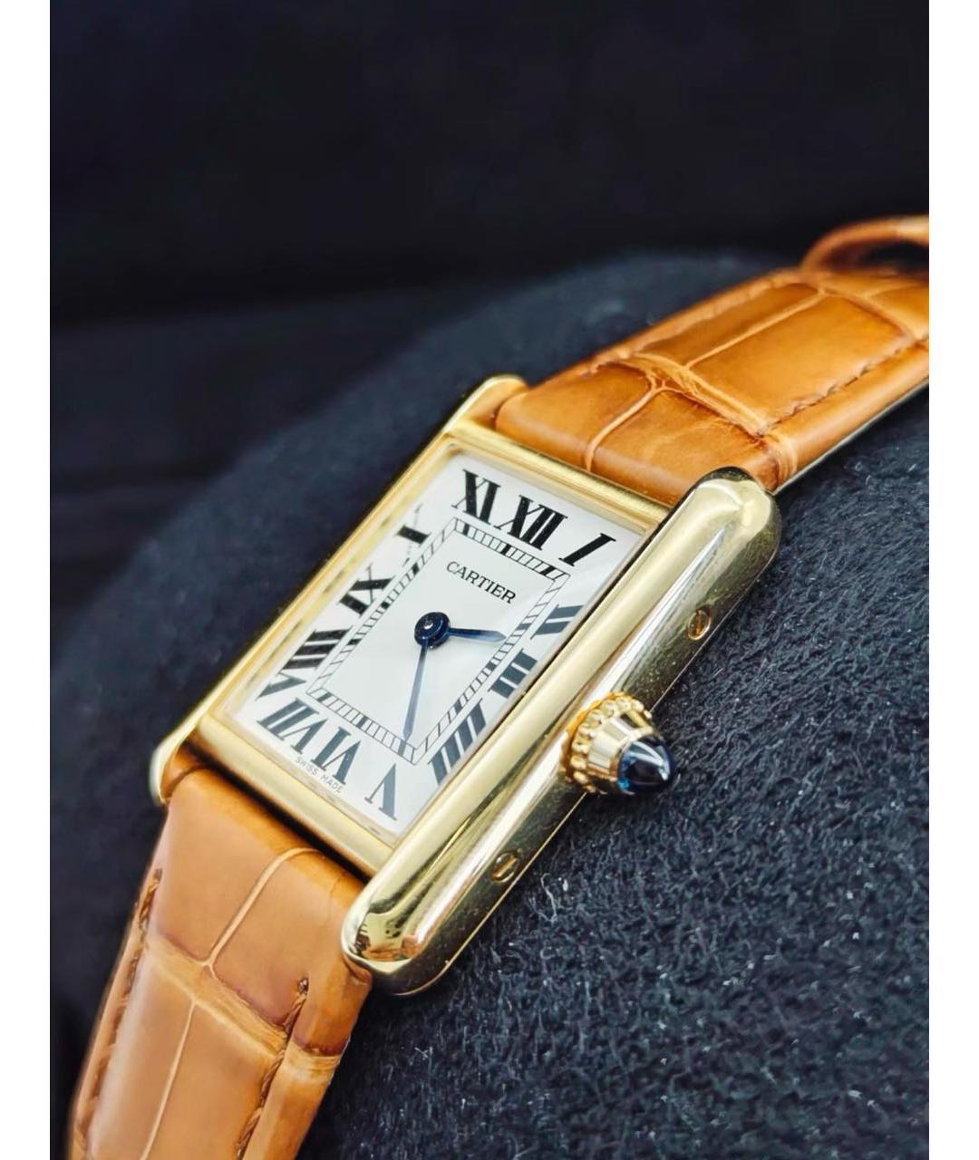 CARTIER Золотые часы из желтого золота, фото 4