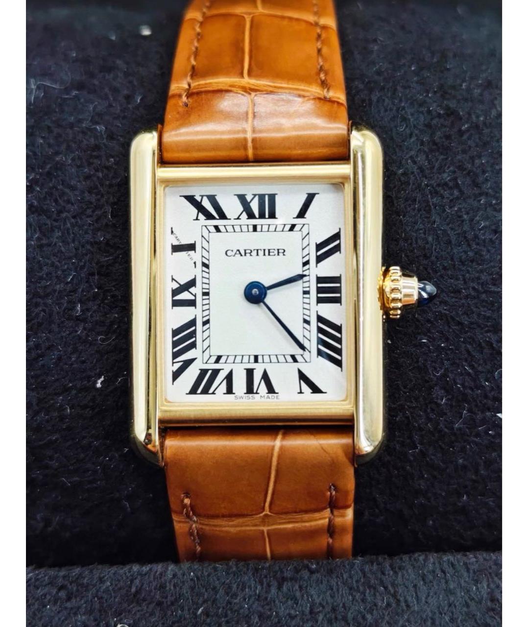 CARTIER Золотые часы из желтого золота, фото 2