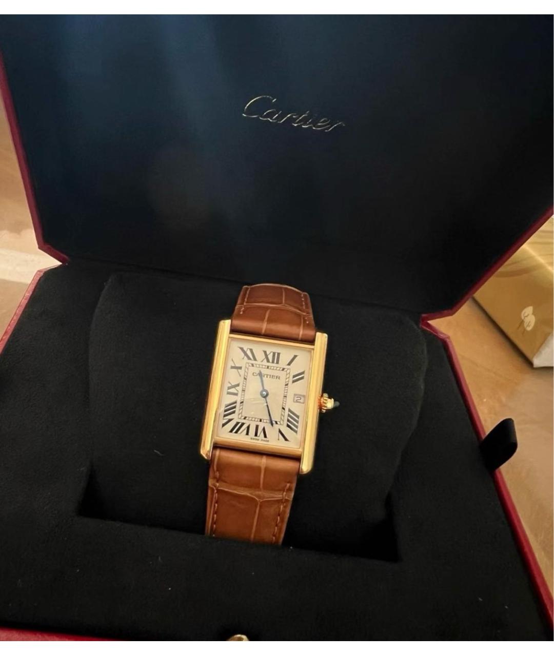 CARTIER Золотые часы из желтого золота, фото 5