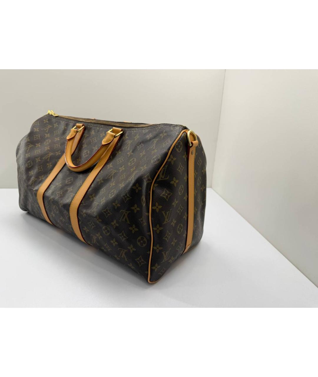 LOUIS VUITTON Коричневая дорожная/спортивная сумка, фото 9