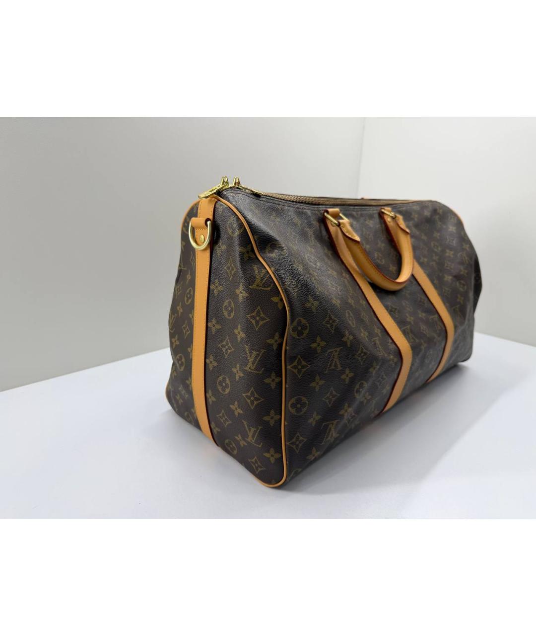 LOUIS VUITTON Коричневая дорожная/спортивная сумка, фото 8